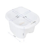 Pedicure bowl with rollers white lich - Image 4