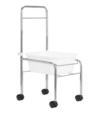 Pedicure tray on wheels