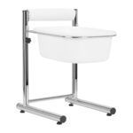 Pedicure tray with adjustable height