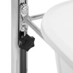 Pedicure tray with adjustable height, chrome - Image 6