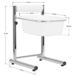 Pedicure tray with adjustable height