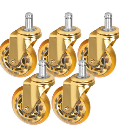 Roll Speed gold press-on stool wheel set of 5 pieces