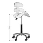 Roll speed am-880 cosmetic stool white - Image 6