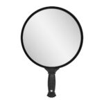 Round barber mirror with handle q-35