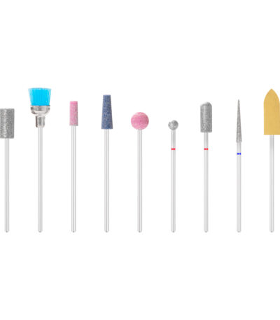 SET OF NAIL DRILL BITS MIX 9 PCS.