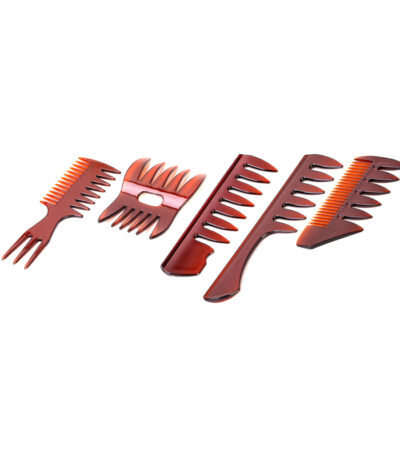 Set of combs wide teeth 5 pcs.