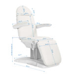 Sillon Eclipse electric cosmetic chair 3 actuators white 5