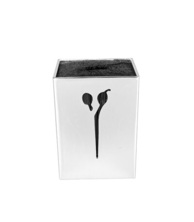 Silver scissors stand