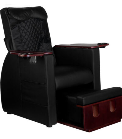 Spa chair for pedicure with back massage azzurro 101 black
