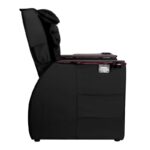 Spa chair for pedicure with back massage azzurro 101 black 3