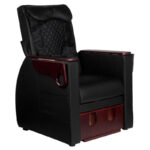 Spa chair for pedicure with back massage azzurro 101 black - Image 10