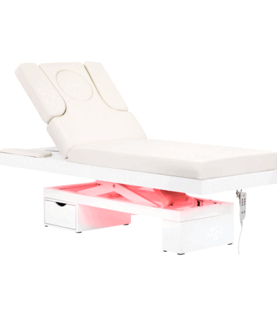 Spa cosmetic bed azzurro 815b glowing white heated