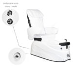 Spa pedicure chair as-122 white with massage function - Image 2