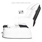 Spa pedicure chair as-122 white with massage function 2