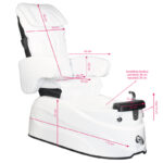 Spa pedicure chair as-122 white with massage function - Image 10