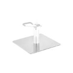 Square inox l009 base for the barber chair