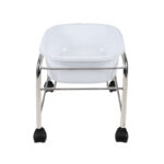 Straight pedicure tray with chrome wheels - Image 2