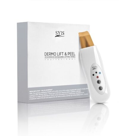 Syis device dermo lift & peel skin scrubber gold spatula