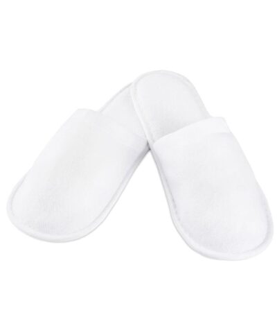 Terry slippers full of white