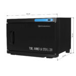 Towel warmer with uv-c 16l black sterilizer - Image 4