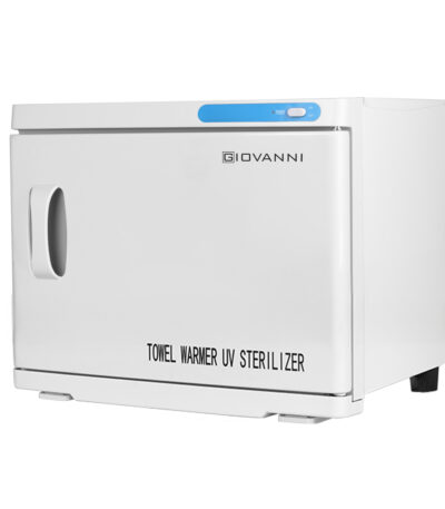 Towel warmer with uv-c 23l sterilizer white