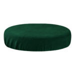VELOUR COVER STOOL BOTTLE GREEN