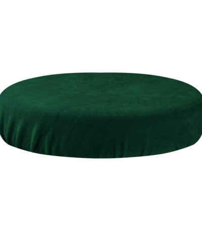 VELOUR COVER STOOL BOTTLE GREEN