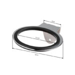 Wall-mounted holder for a hair dryer q96 chrome - Image 6