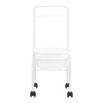 White pedicure tray on wheels - Image 4